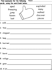 'The Mitten' Synonyms