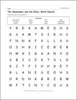 The Shoemaker and the Elves: Word Search