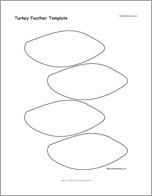 Turkey Feather Template