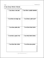 I Can Draw Winter Words