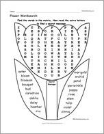 Flower Wordsearch