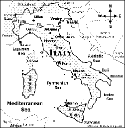 Italy Map/Quiz Printout