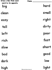 Match the Opposites #2