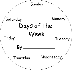 Label the Days of the Week in Portuguese