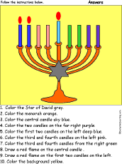 Menorah: Follow the Instructions