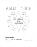 My Letters and Numbers Book Cover