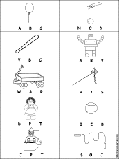 Circle the Starting Sound of Toys