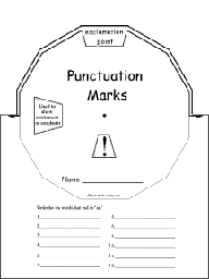 Punctuation Marks Wheel : Printable Worksheet