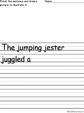 Finish the Sentence — 'J'
