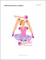 Ballerina Marionette Template