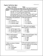 Pupate Definition Quiz