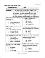 Caterpillar Definition Quiz