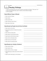 Enchanted Learning Reading Challenge
