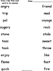 Match the Synonyms #4