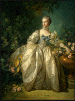 Francois Boucher: Madame Bergeret Coloring Page