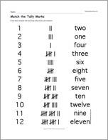 Match the Tally Marks