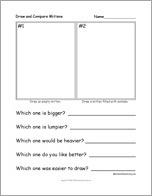 Draw and Compare Two Mittens