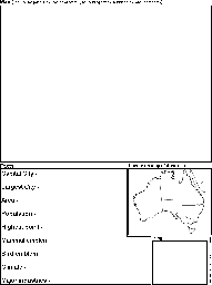 Australian State/Territory Report Diagram Printout #1: Graphic Organizers