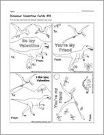 Dinosaur Valentine Cards #4