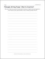 Philosophy Writing Prompt: What Is Creativity?