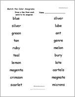 Match the Color Anagrams