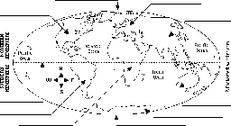 Label Continents Map Printout