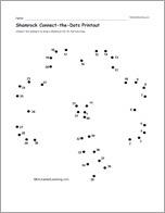 Shamrock Connect-the-Dots Printout
