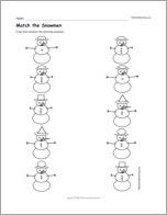Match the Snowmen