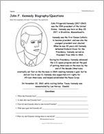 John F. Kennedy Biography/Questions