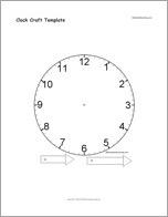Clock Craft Template