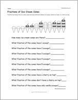 Fractions of Ice Cream Cones