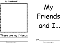 My Friends and I... Printable Book