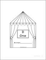 Il Circo: Circus Words in Italian - Printable Book