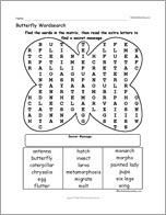 Butterfly Wordsearch