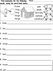 'Three Little Pigs' Synonyms