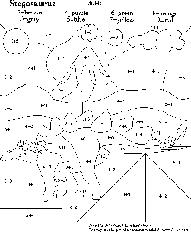 Stegosaurus Math Coloring Activity