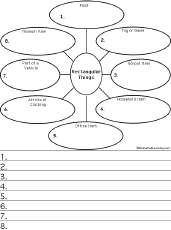 Write Eight Rectangular Things (Within Categories)