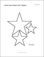 Lincoln Penny Pendant Star Template