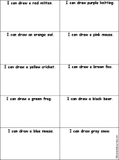 I Can Draw 'The Mitten' Words