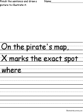 Finish the Sentence — 'X'