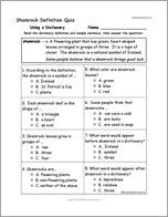 Shamrock Definition Quiz