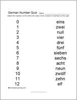 Matching German Numbers