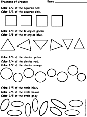 Color Fractions of Groups of Shapes #2