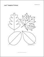 Leaf Template Printout