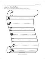 America Acrostic Poem