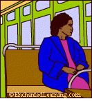 Rosa Parks on bus