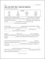Lewis and Clark Cloze: American Explorers
