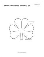 Medium-Sized Shamrock Template (to Print)