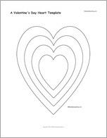 A Valentine's Day Heart Template