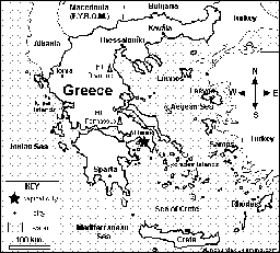 Map of Greece Quiz/Coloring Printout